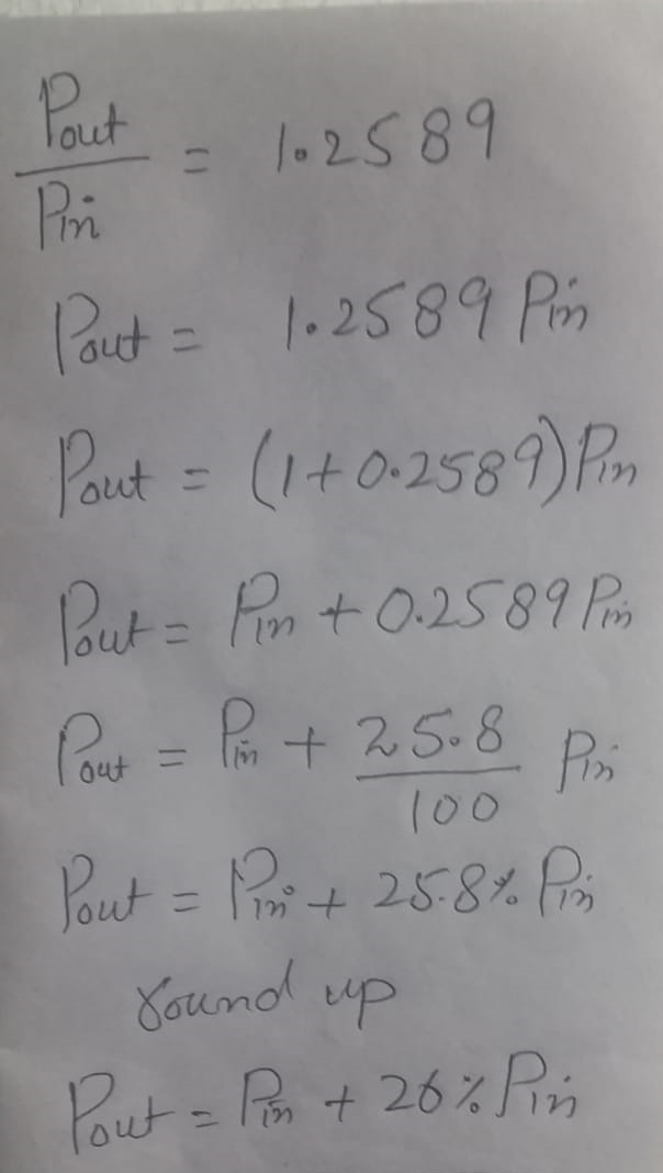 dB corresponds to change in Power 3
