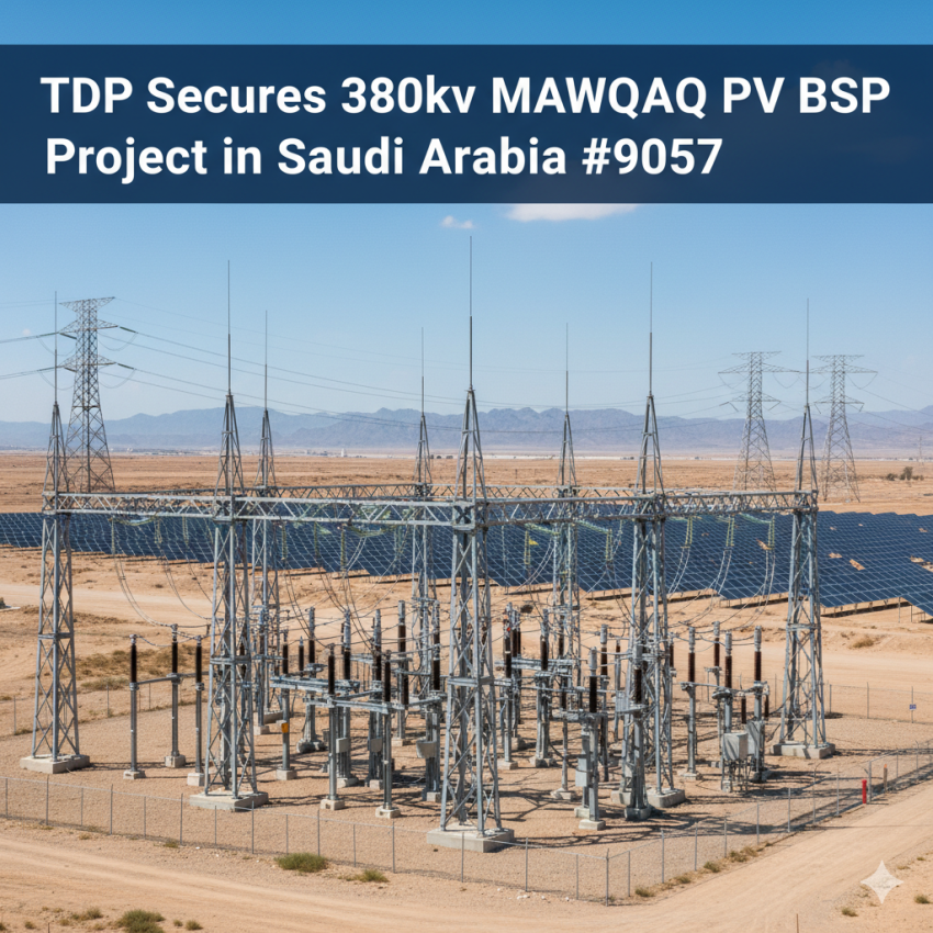 TDP Secures 380kV MAWQAQ PV BSP Project in Saudi Arabia (#9057)